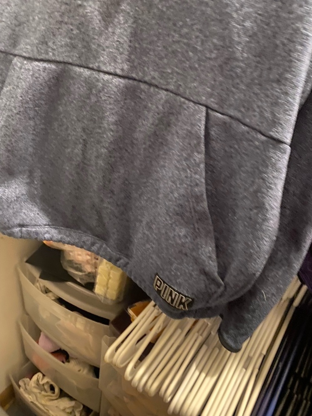 PINK Victoria's Secret Navy Quarter-Zip Pullover‎ - Picture 3 of 4